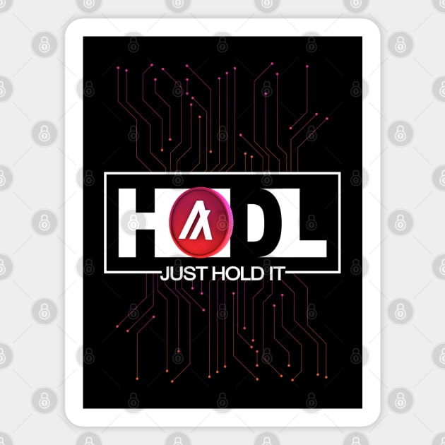 Just Hodl Algorand ALGO Magnet by DesignBoomArt